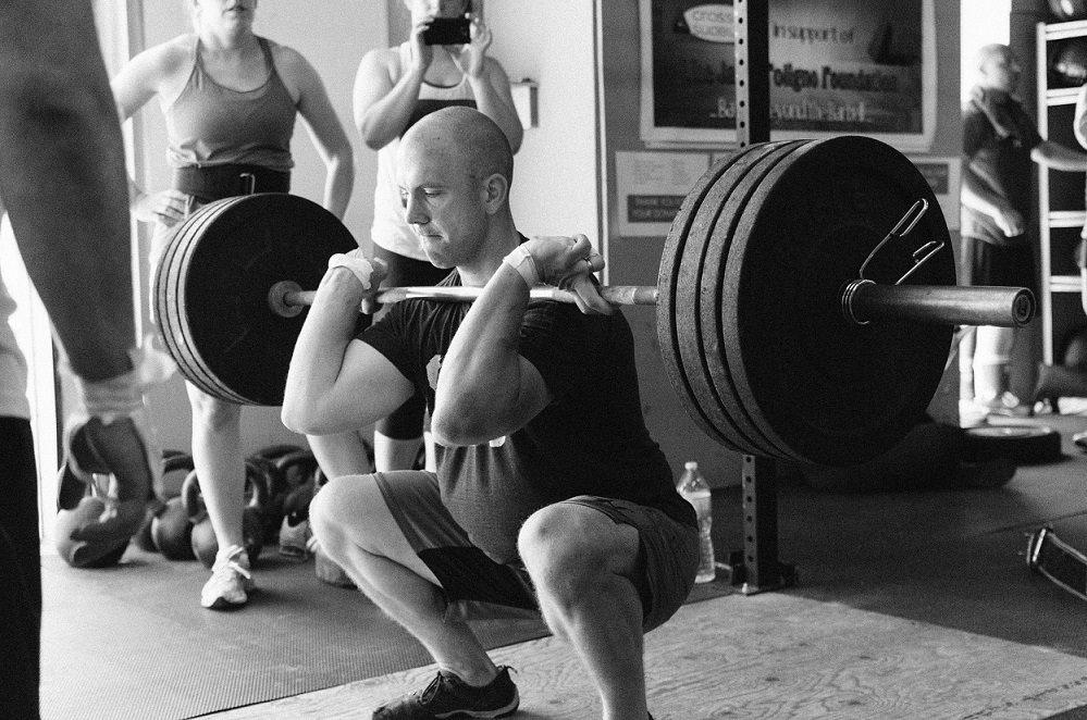 front squats variation